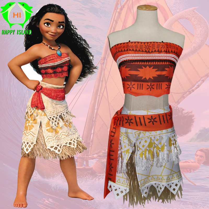 Moana Cosplay Costume Sexy Princess Costume Halloween Suit Movie Moana Costume Adult Women Kid Par Shopee Philippines