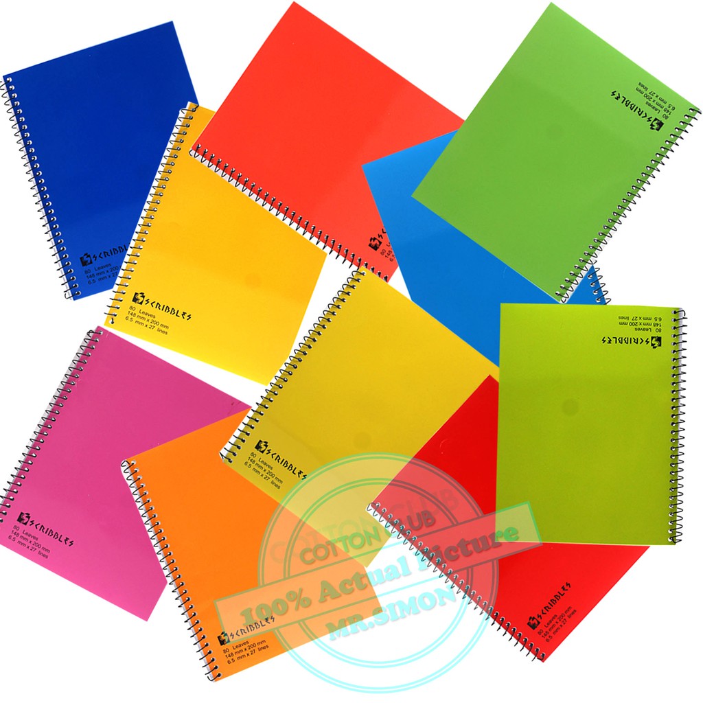 Scribble Spiral Notebook (80 Leaves) Shopee Philippines