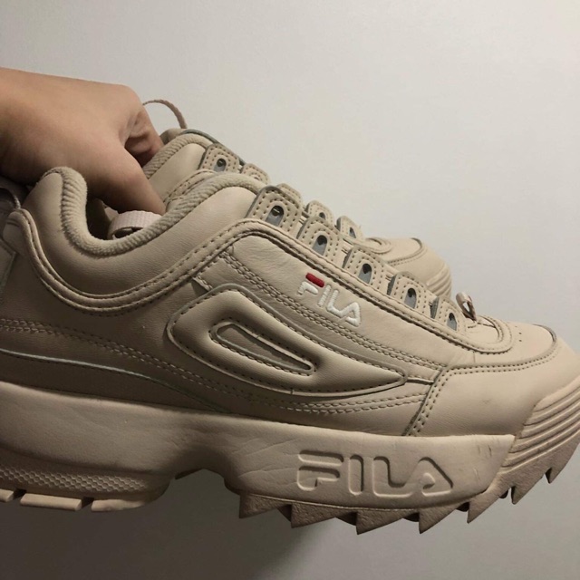 nude fila shoes