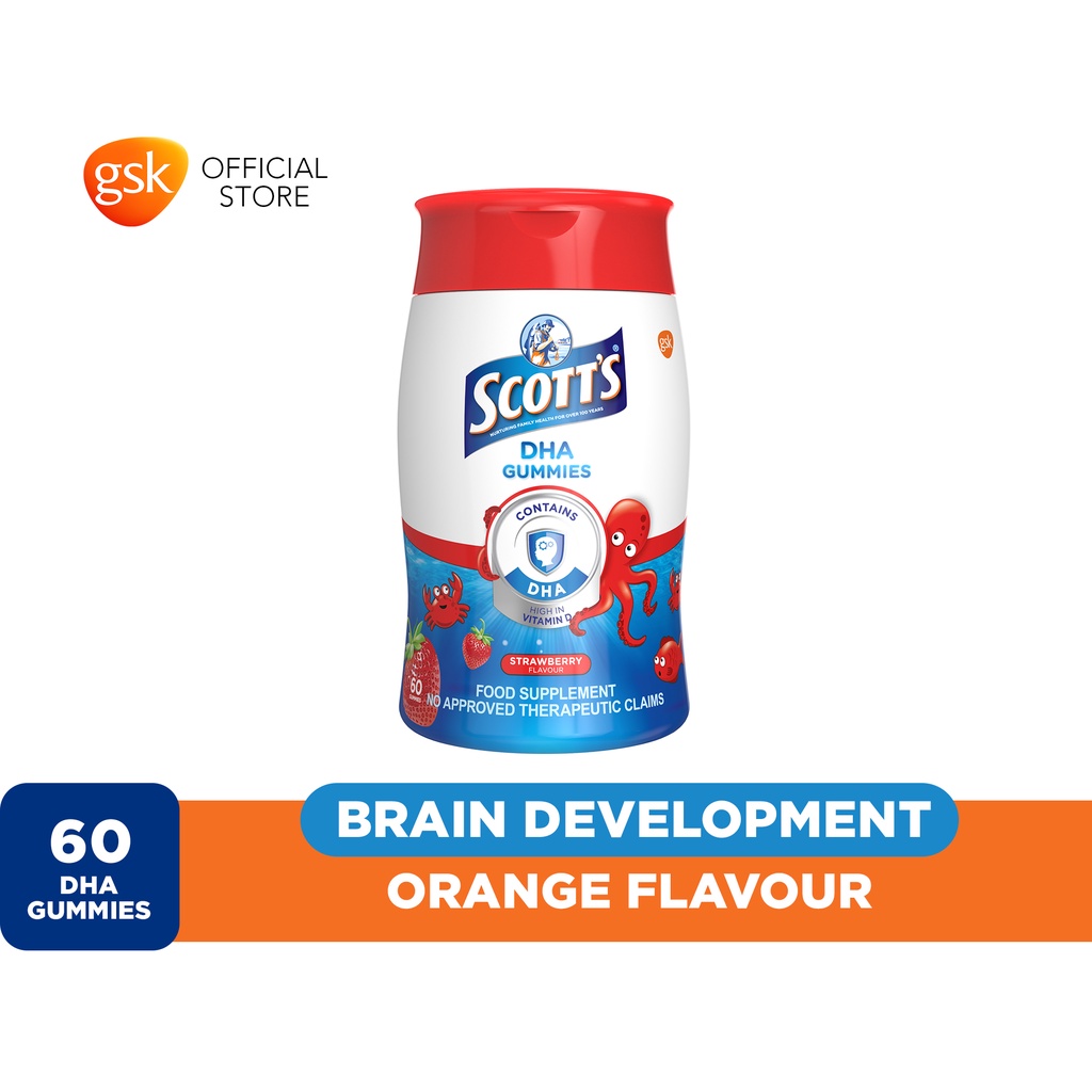 Scott's DHA Gummies Strawberry Vitamins for Kids 60s Shopee Philippines