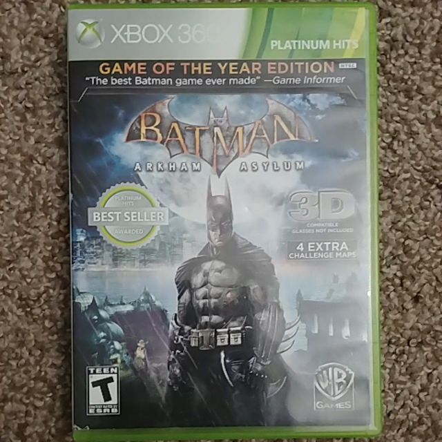 Xbox 360 batman arkham asylum game of the year edition | Shopee Philippines