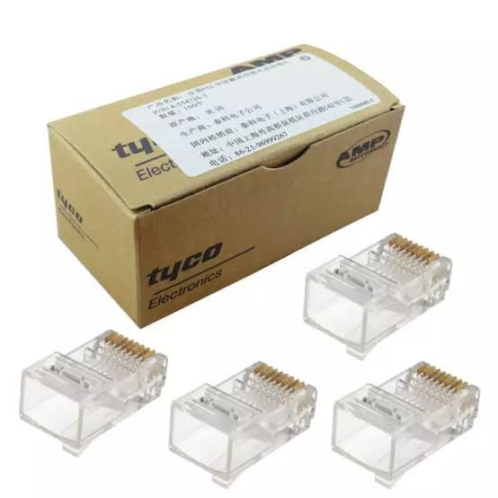 AMP TYCO CAT5E RJ45 NETWORK MODULAR CONNECTOR PLUG Shopee