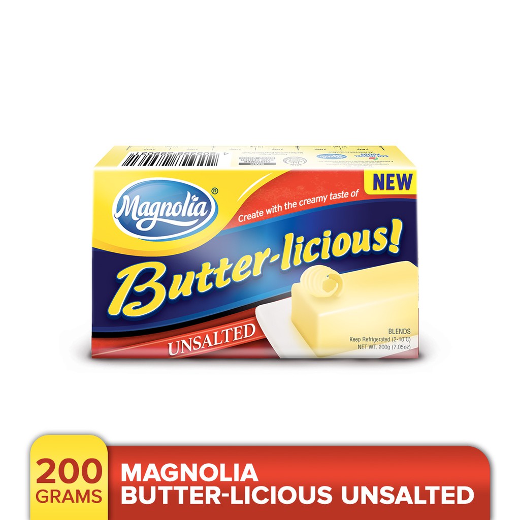 Magnolia Butterlicious Unsalted 200g Shopee Philippines