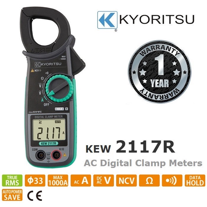 KYORITSU DIGITAL CLAMP METER(2117R) Shopee Philippines