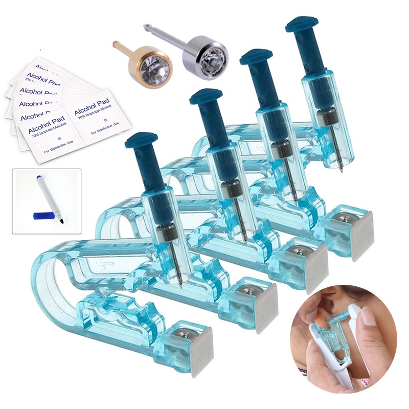 Ear Piercing Gun Set for Babi Profesional Disposable Ear Stud Earrings