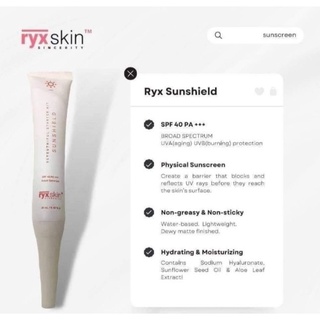 RyxSkin Sincerity Sunscreen 20ml | Ryx Invisible Sunshield #1