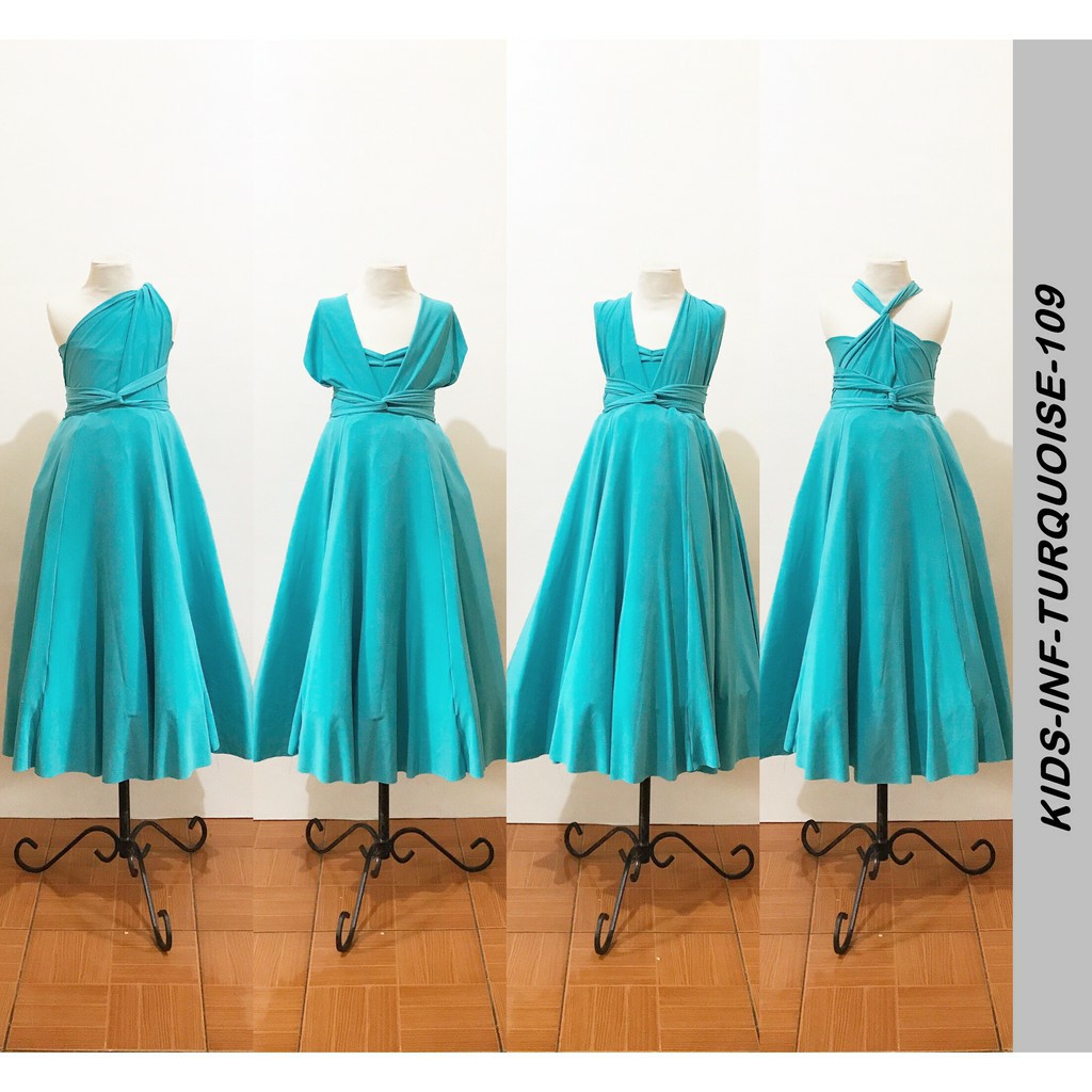 turquoise infinity dress