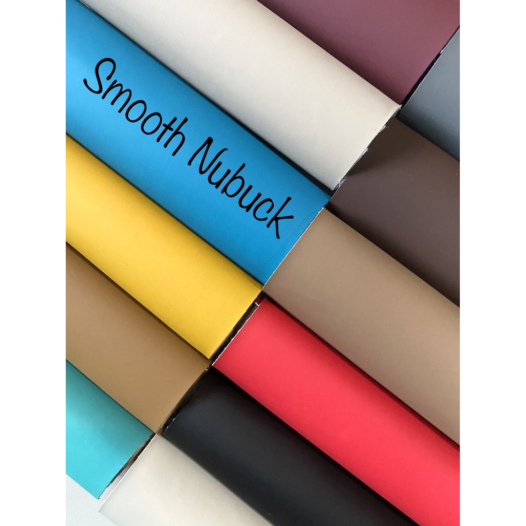 converting nubuck into smooth leather