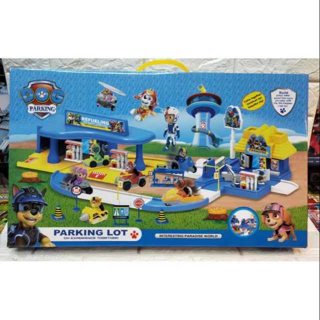 paw patrol parking lot playset