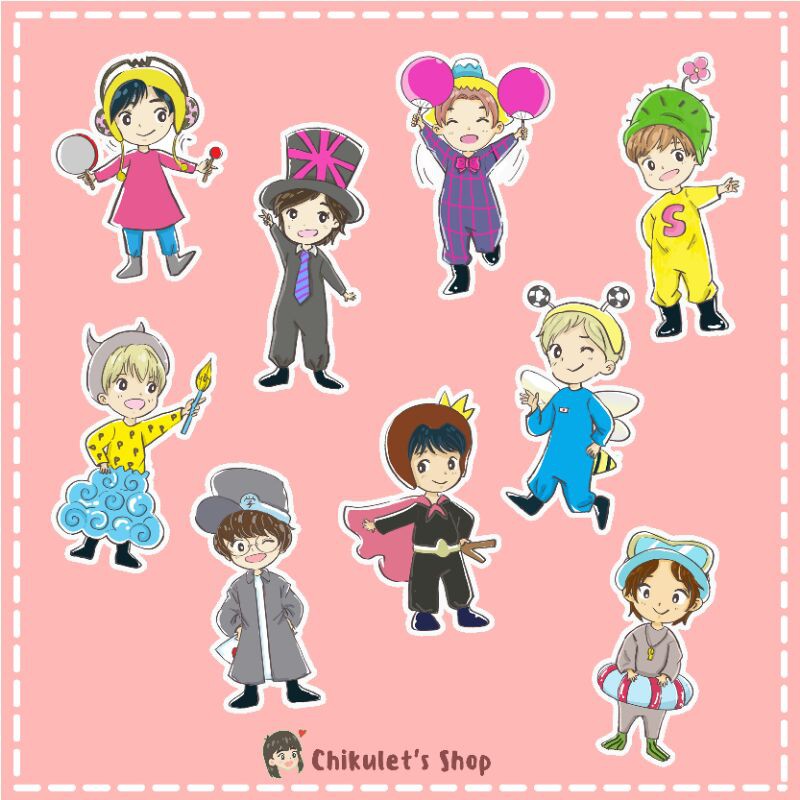 Jump Mascot Sticker Set Hey Say Jump Shopee Philippines