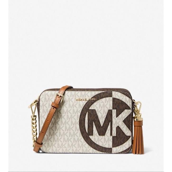 michael kors ginny medium logo crossbody