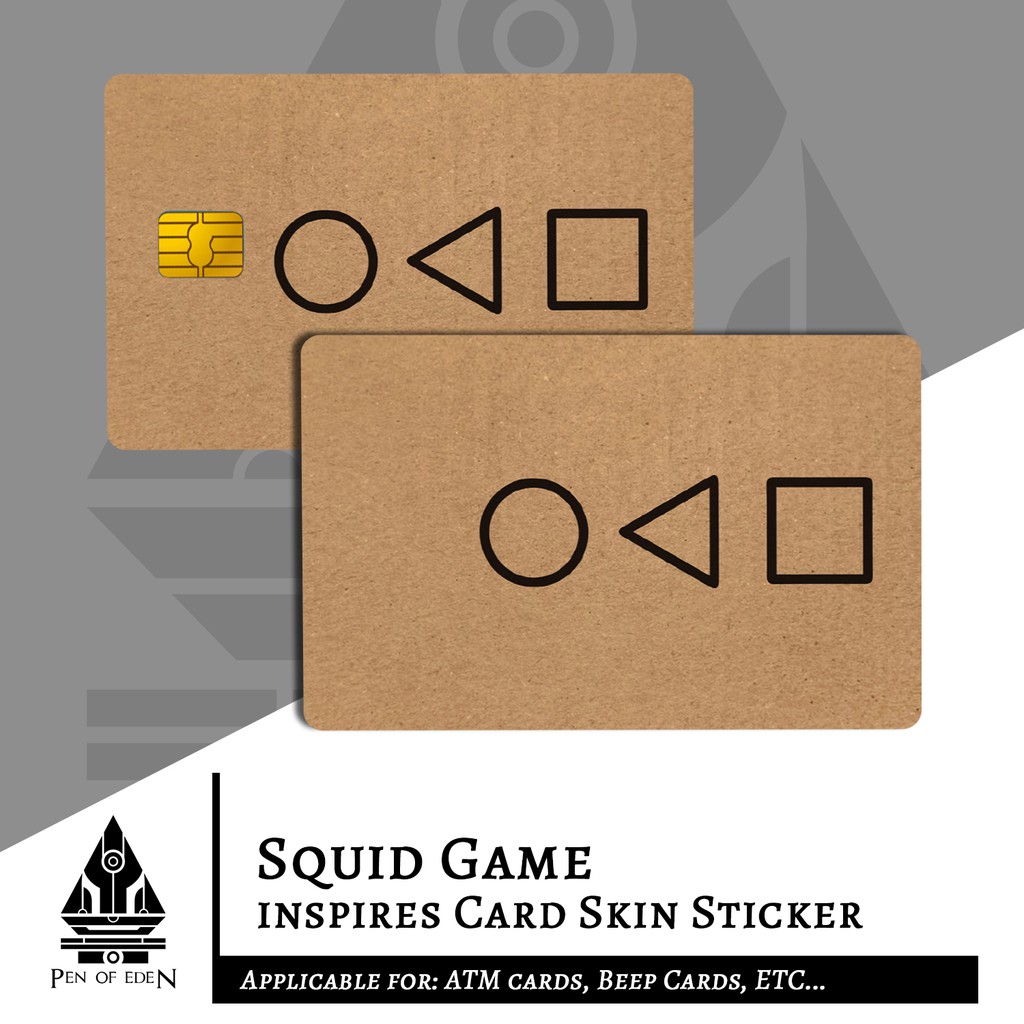 Squid Game Card Skin Sticker for ATM Card & Beep Card | Shopee Philippines