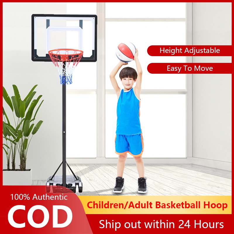 Heightadjustable Basketball Hoop Set For Kids Adults, Outdoor