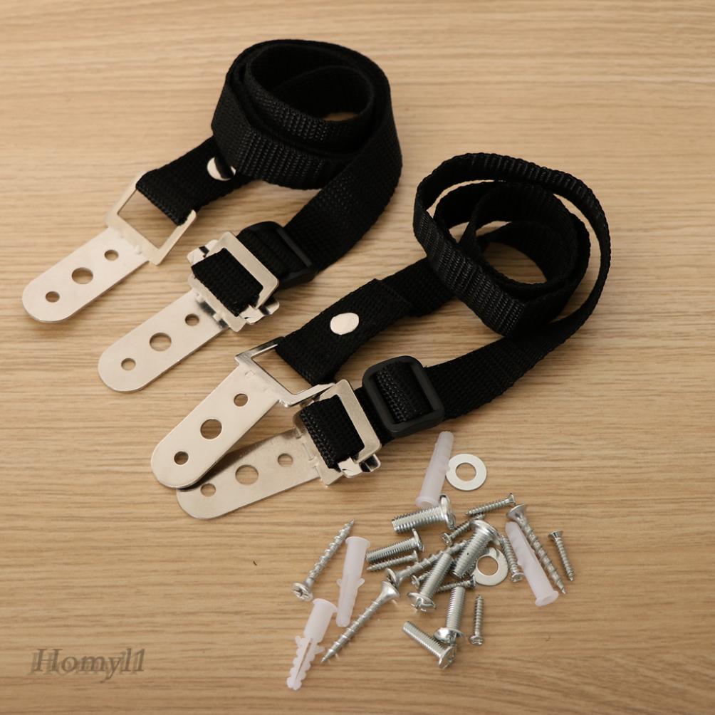Baby Safety AntiTip Straps for Flat TV Furniture Wall Strap Lock