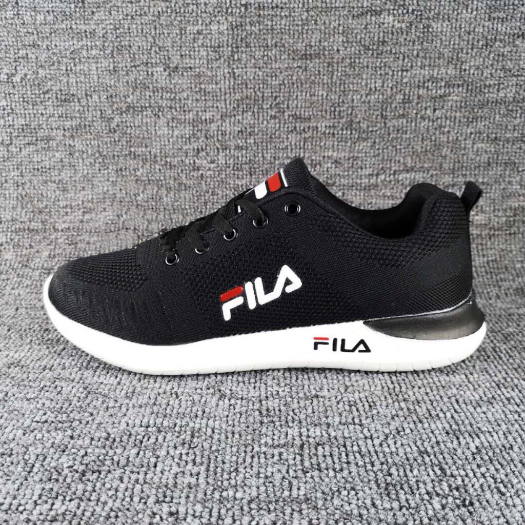 FILA Zoom Sport Rubber White Black Women Shoes Men Shoe | Shopee ...