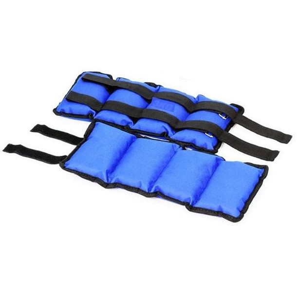 1.5KG X 2 Adjustable Ankle and Wrist Weights Sand Bag Band for Strength