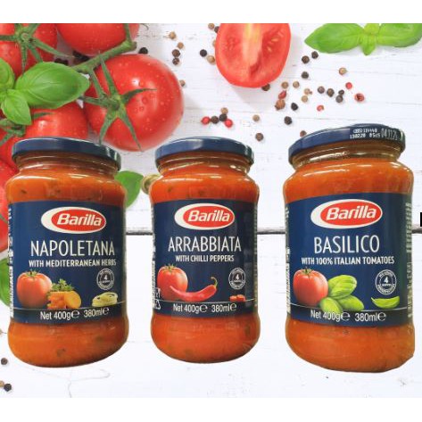 Barilla Pasta Sauce Package Trio: Napoletana 400g, Arrabbiata 400g,  Basilico 400g | Shopee Philippines