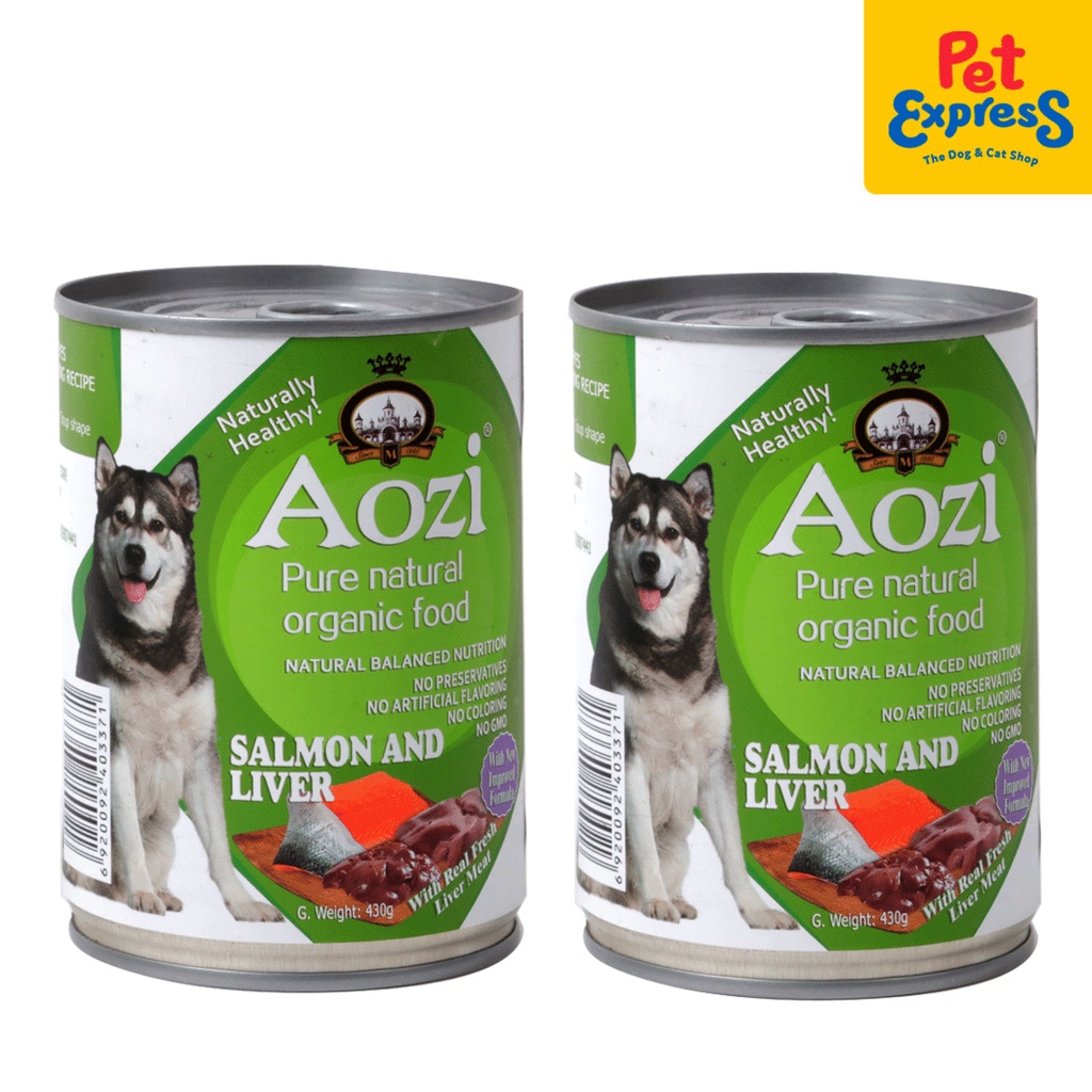 Aozi Salmon and Liver Wet Dog Food 430g (2 cans) Shopee Philippines