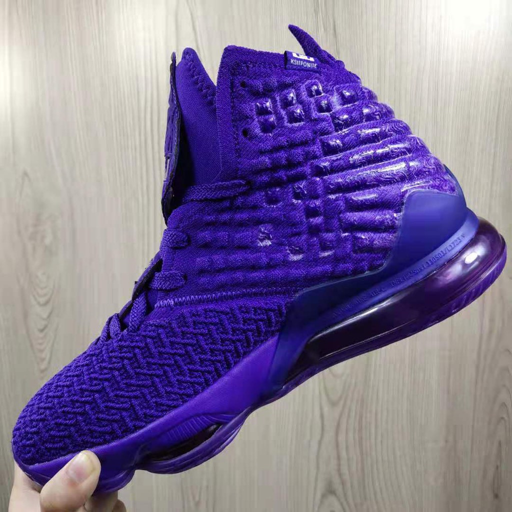 lebron james purple shoes