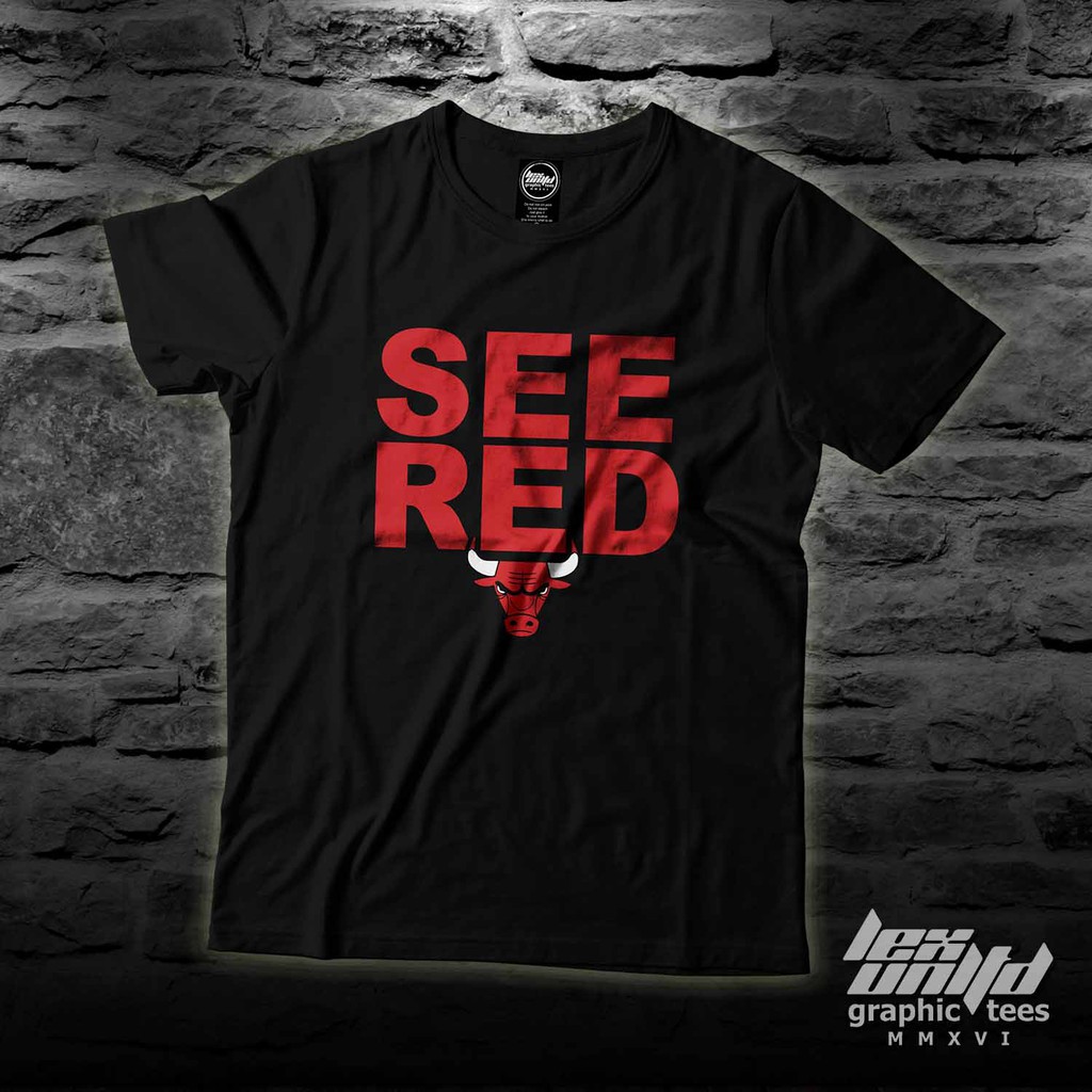 chicago bulls see red t shirt