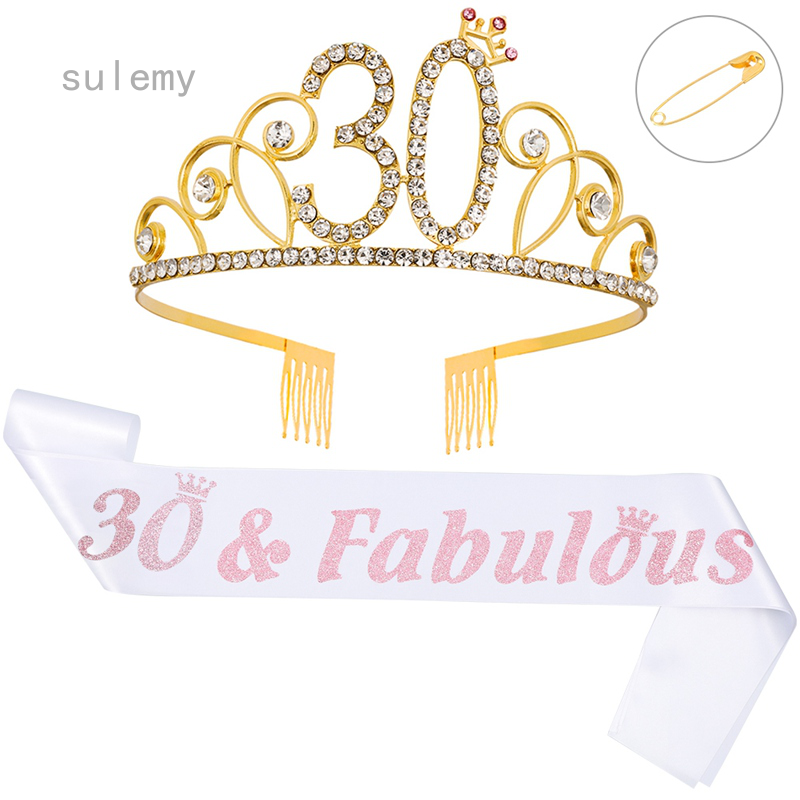 birthday rhinestone tiara