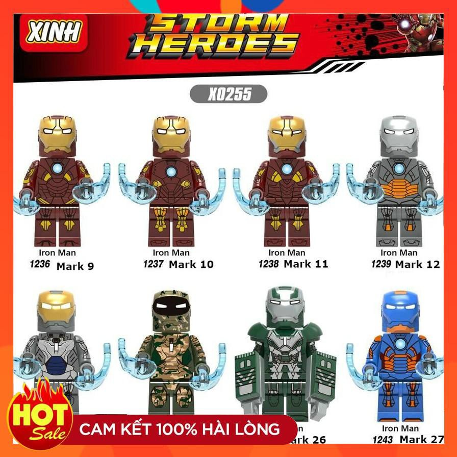 Minifigures Toys Superhero Character Models Iron Man MK9 MK10 MK11 MK12 ...