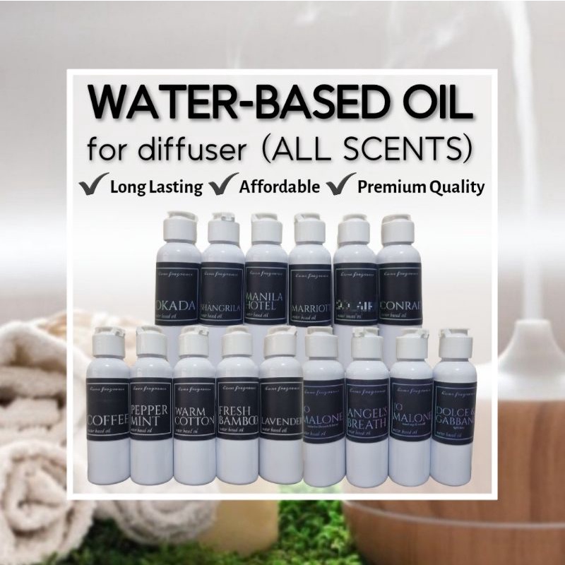 Organic Water Based Fragrance essential oil scent for Diffuser