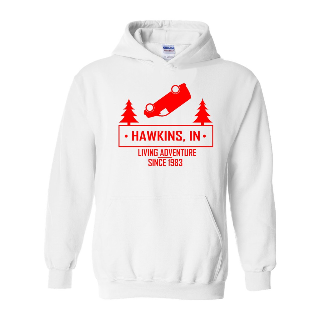 stranger things hoodie white