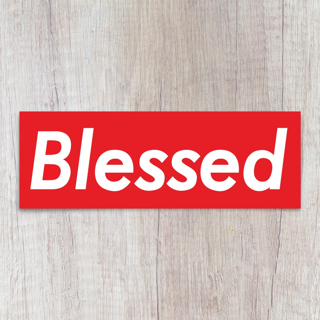 Blessed logo, vinyl sticker | Shopee Philippines