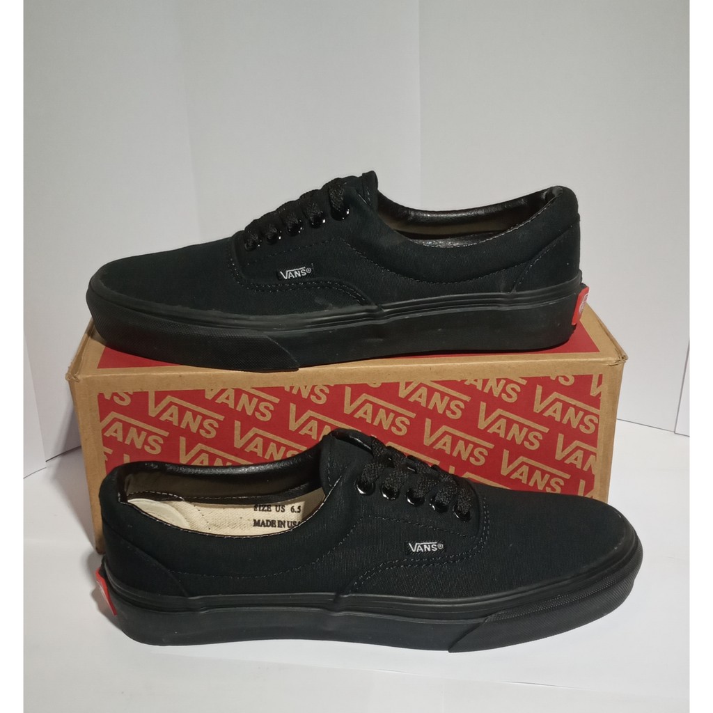 plain black vans womens