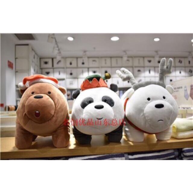 we bare bears stuffed toy miniso price