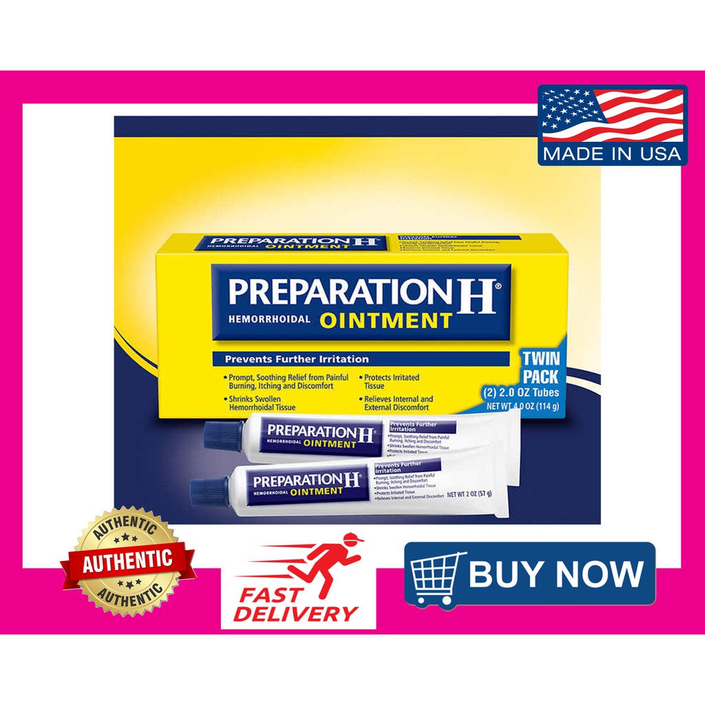 Preparation H Hemorrhoidal Ointment, Soothing Relief and Shrinks ...