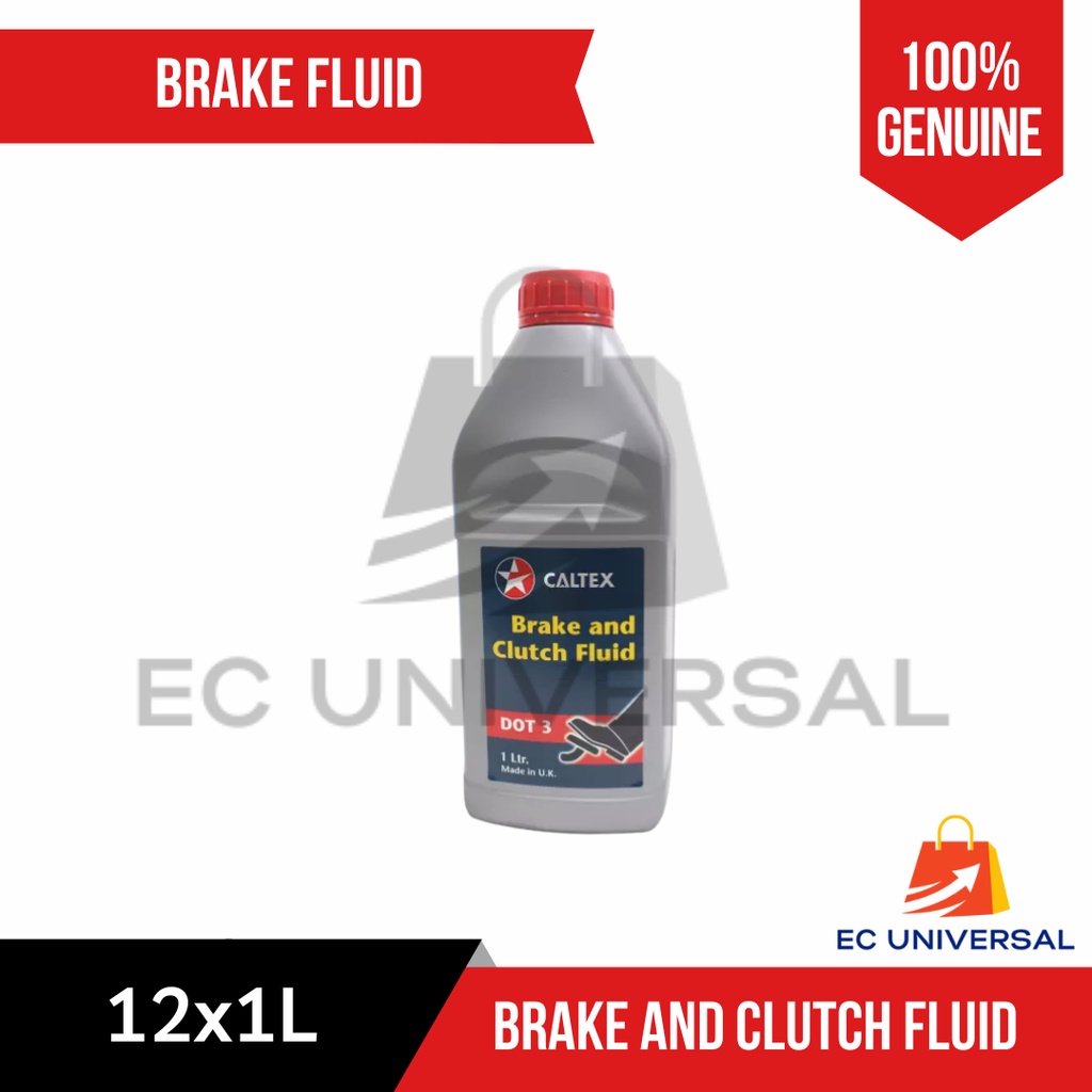 Caltex Brake/Clutch Fluid DOT3 10x1 Liters Box Shopee Philippines