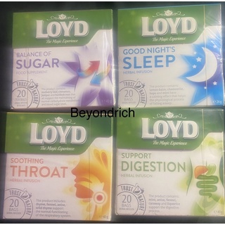 Loyd Herbal Infusion Teas Support Digestion Soothing Throat Good Night’s Sleep lemon balm chamomile #1