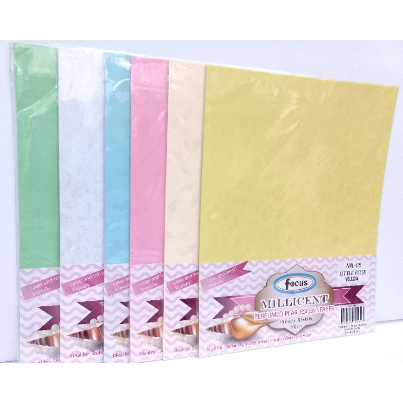 Millicent Perfumed Pearlescent Paper 80 Gsm LITTLE ROSE Shopee