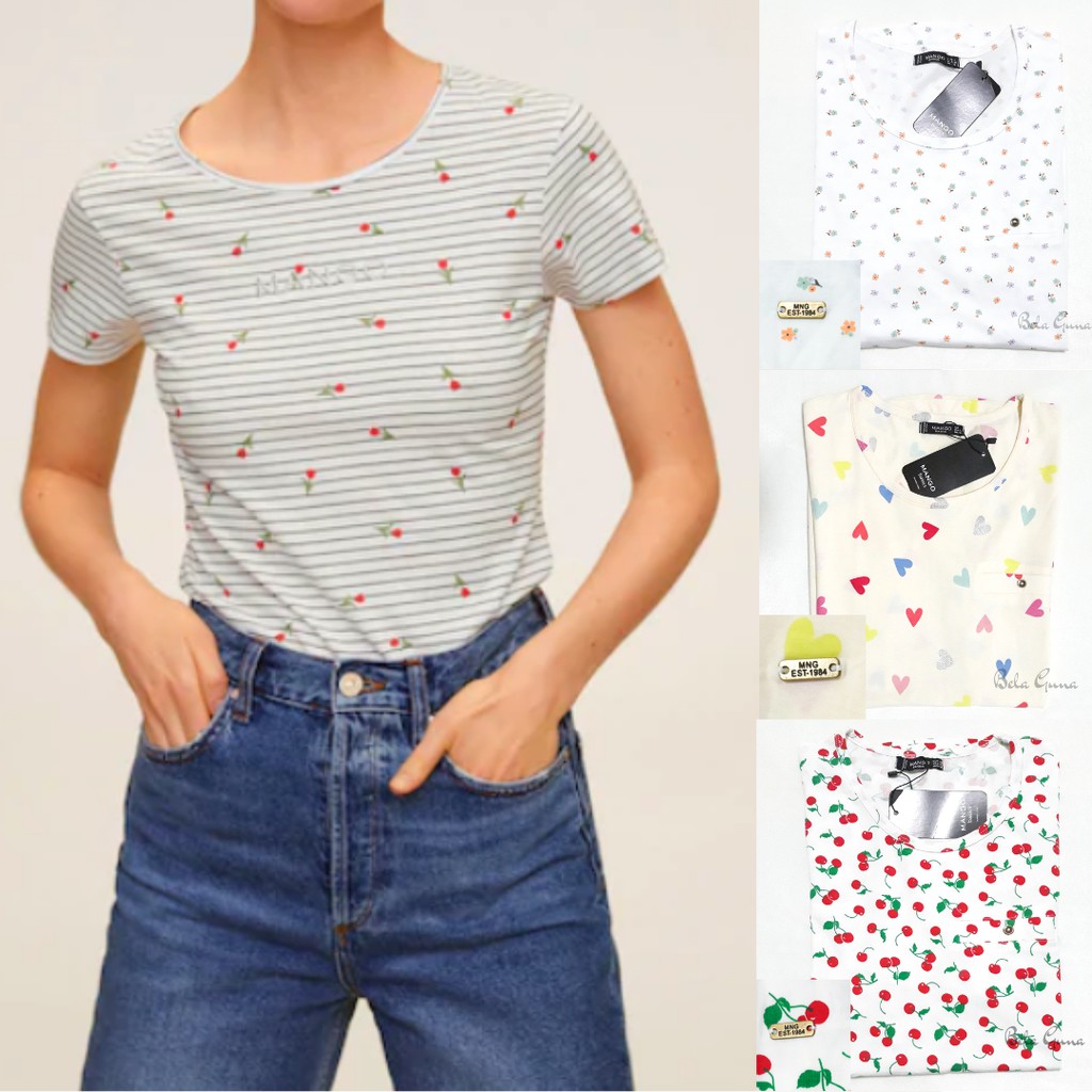 mango jeans denim & tees