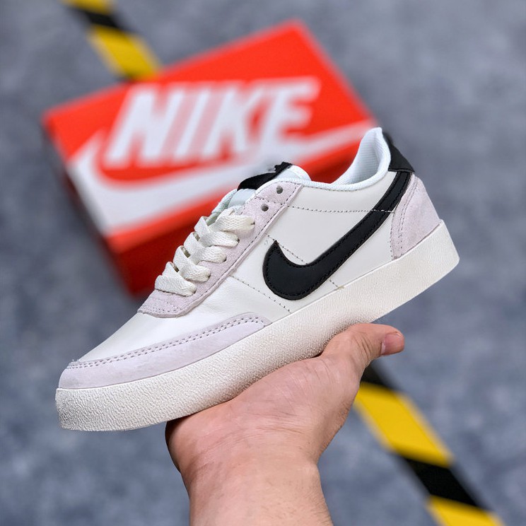 white leather nike shoes