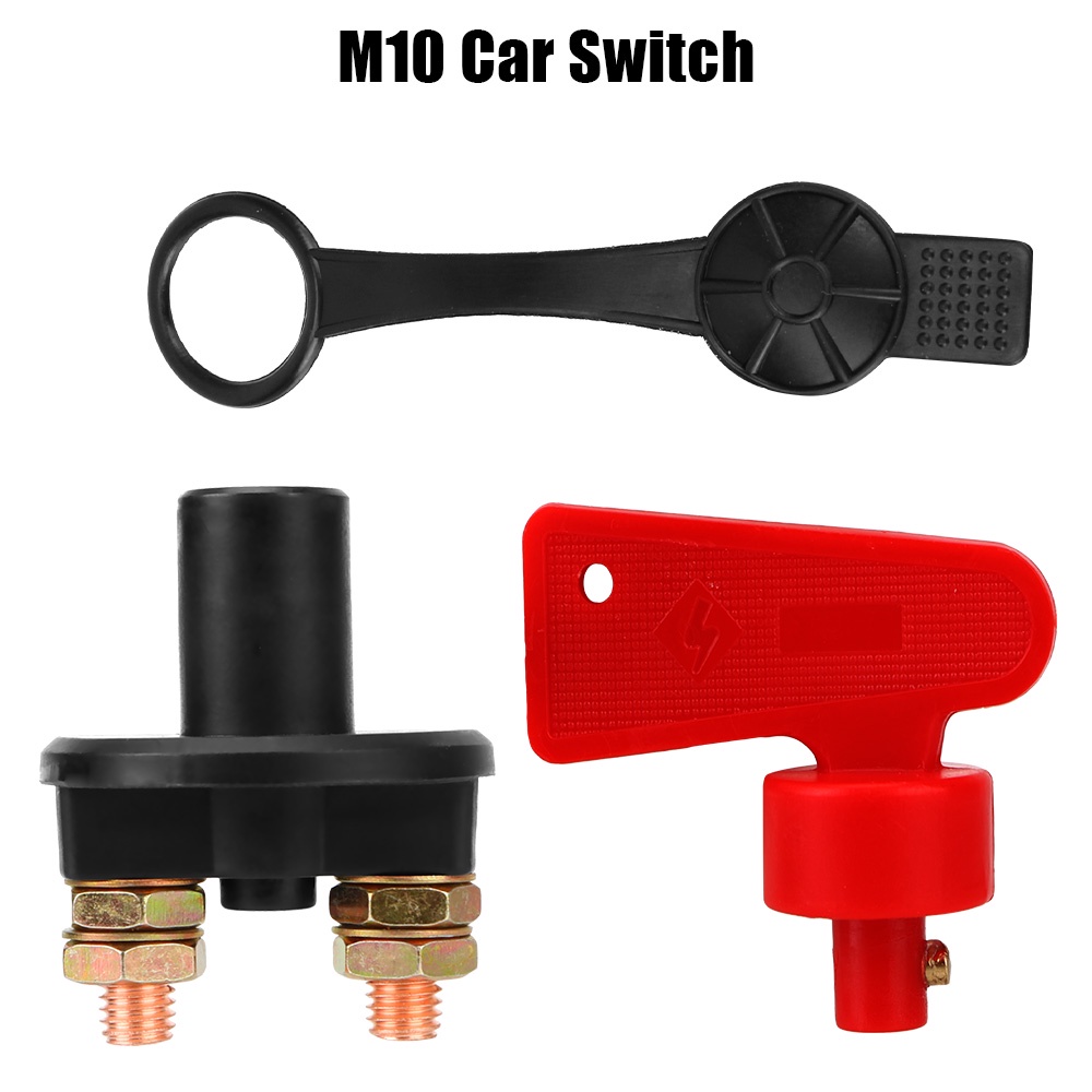 Vehicle Car Modified Isolator Disconnector Red Key Cut Off Battery 12V