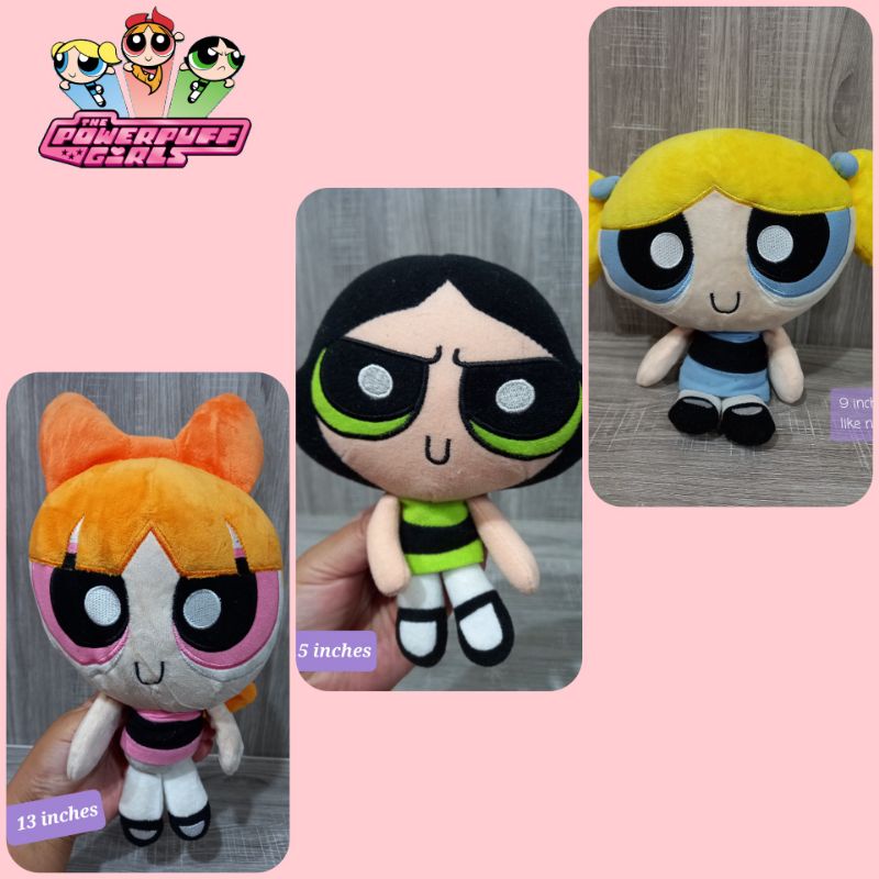 Powerpuff Girls Characters Blossom Buttercup Bubbles Stuffed Toys Preloved Shopee Philippines
