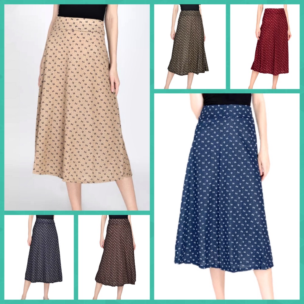 High Waist Maxi Skirt A- Line Type (Ribbon) | Shopee Philippines