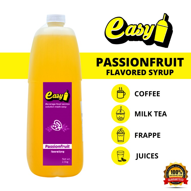 Easy Brand Passion Fruit Syrup 2.5kg Shopee Philippines