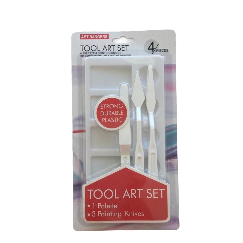 Art Ranger Palette Knife Mixing Plate Set 4 Pcs. | Shopee Philippines