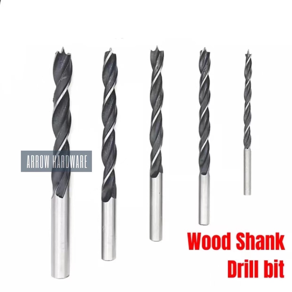 5pcs Wood Brad Point Shank Twist Drill Bit Set 4-10 mm | Shopee Philippines