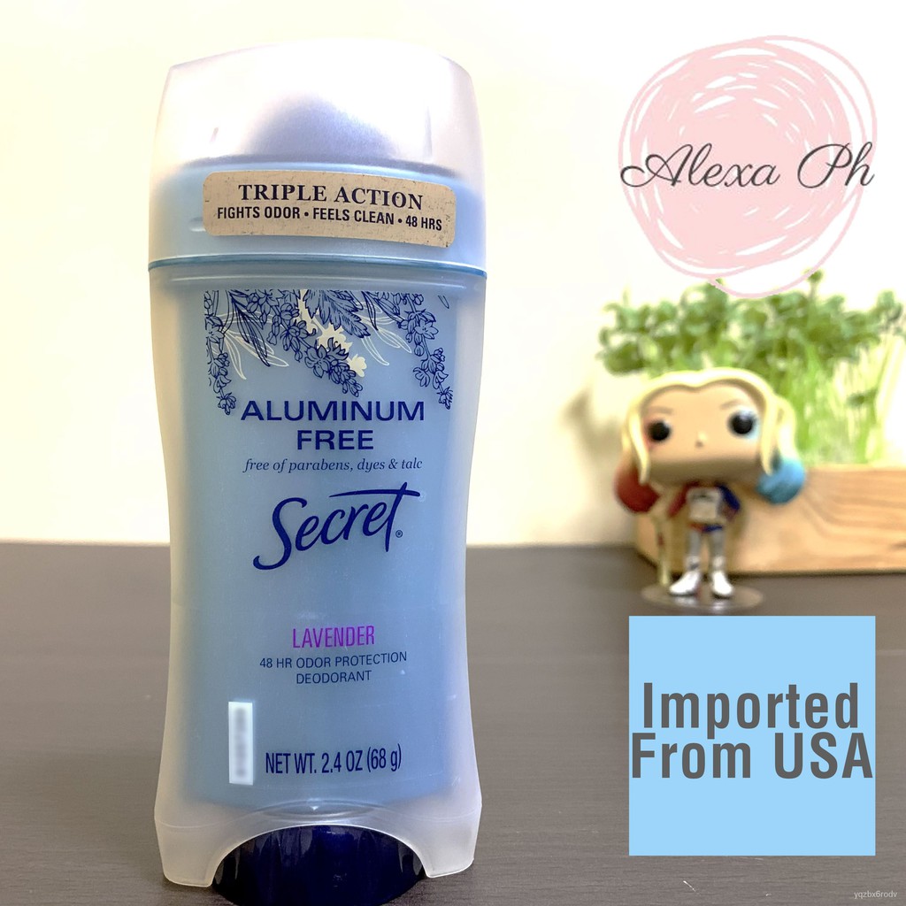 Secret Aluminum Free Lavender Deodorant (68 g) Shopee Philippines