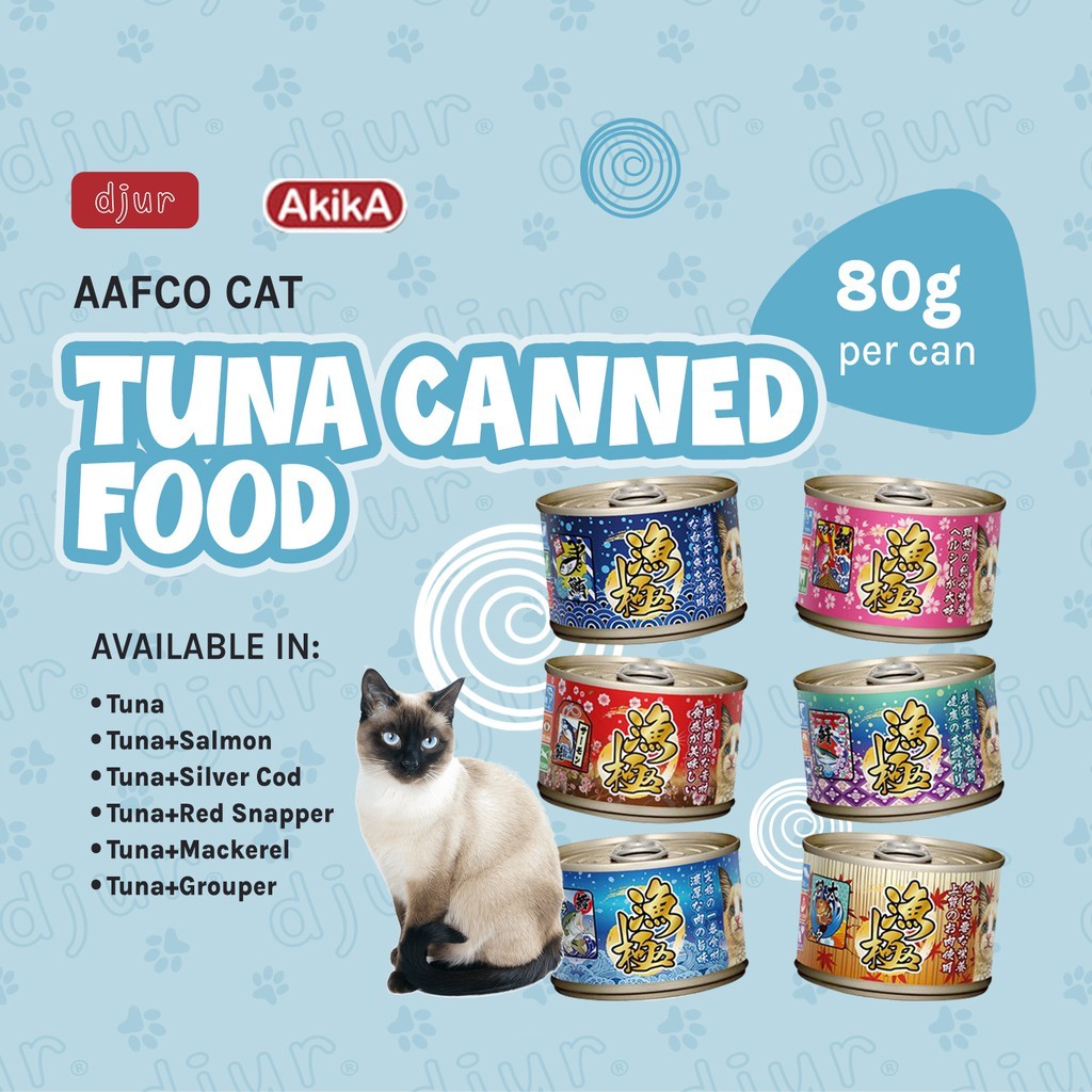 Akika Japan Aafco 80g Tuna Cat Canned Wet Food For Cats Shopee Philippines 7023