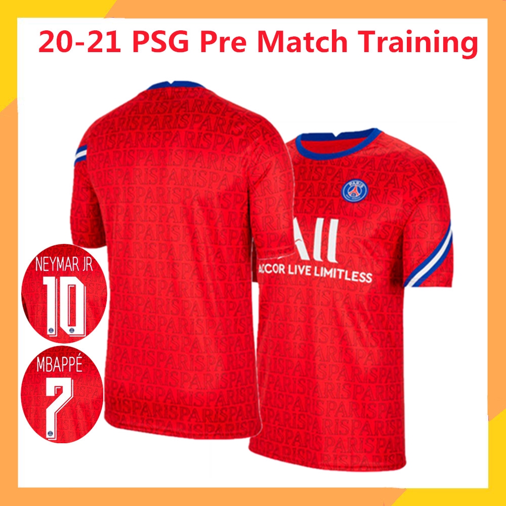 psg red training jersey