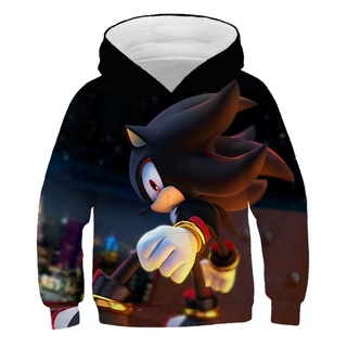 Spring Autumn Boys Girls Casual Super Sonic Hoodies 2022 New Fashion Loose Long Sleeves Sweatshirts Clothes Ameica Anime Outwear #5