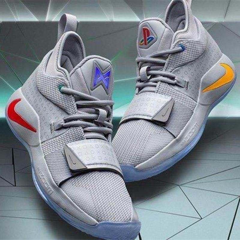 ❐▩Playstation X  Light-Up Basketball Shoes Paul George Pg Gray Video  Game Ps Joint Sneakers | Shopee Philippines