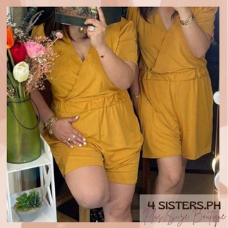 Plus Size Romper with Side Pocket (4Sisters.Ph)