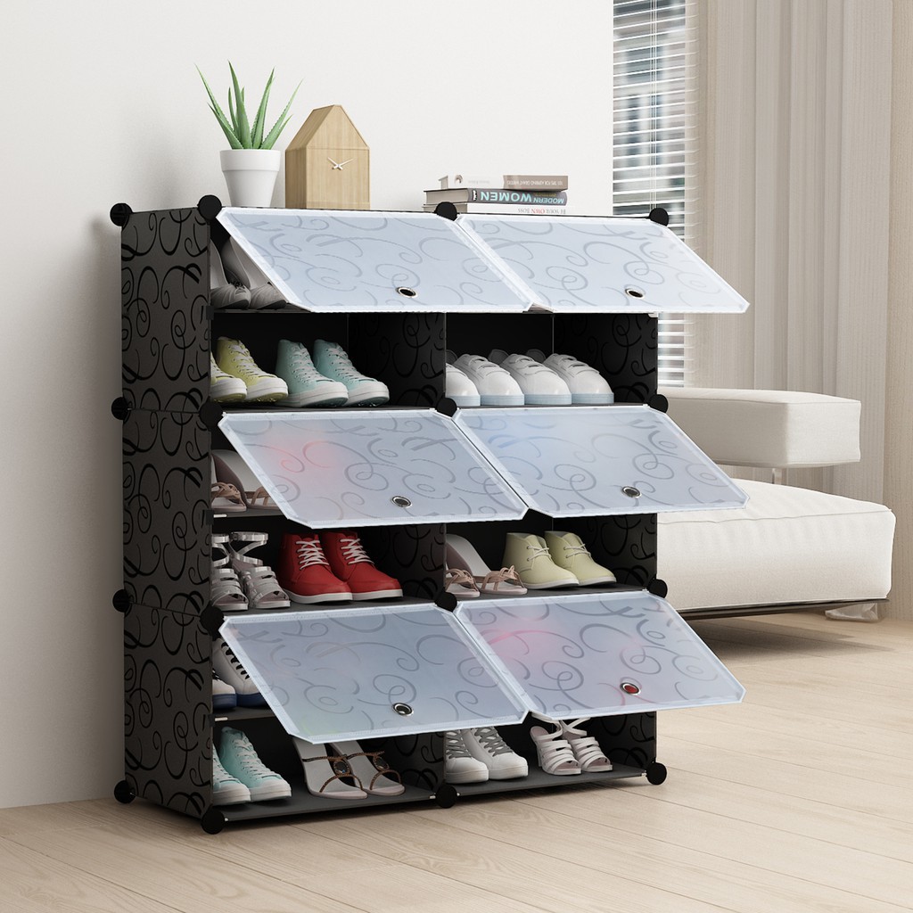 Home life 6layer shoe rack storage storage dustproof drawer